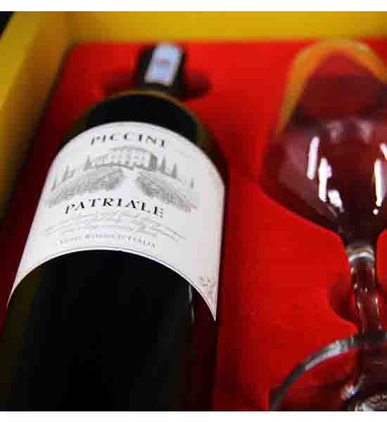 Rượu vang - SET Hộp quà Rượu vang Ý Piccini Patriale - 2